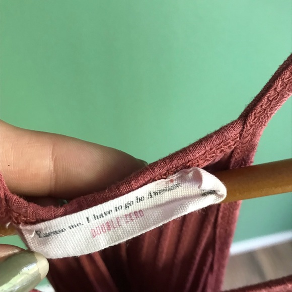 Rusty Red Ribbed Tank Top Racerback Style - Picture 5 of 6